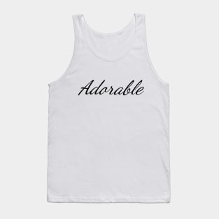 Adorable Positive Typography Art Minimal Design Tank Top